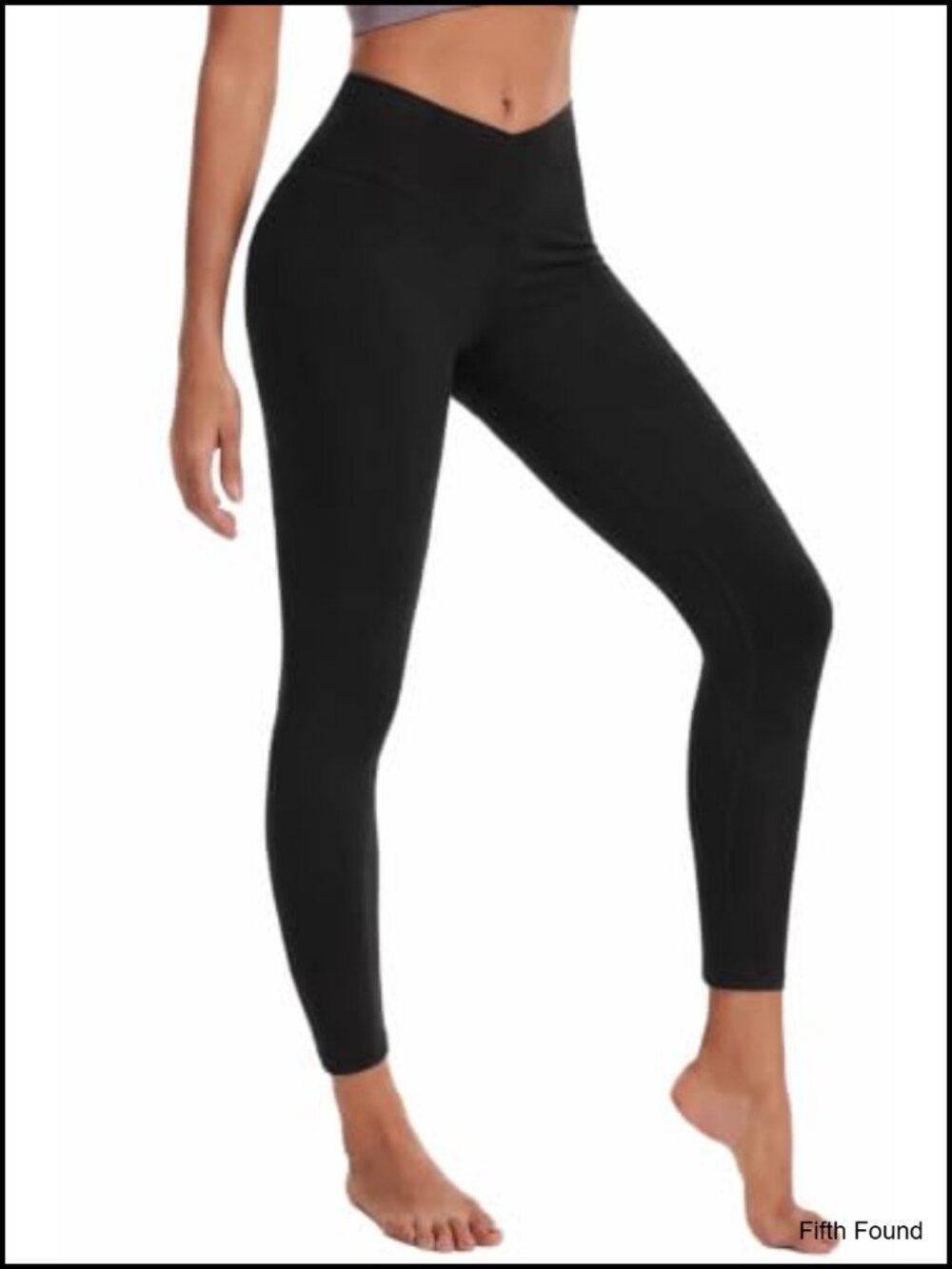 Women's Crossover High Waisted Yoga Pants 4-Way Stretch Tummy Control Leggings